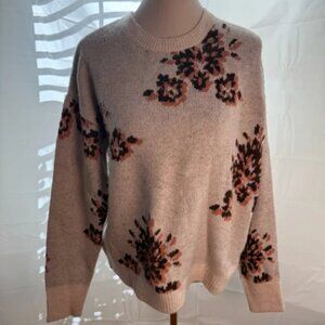 Knox Rose Cream and Orange Crew Neck Sweater